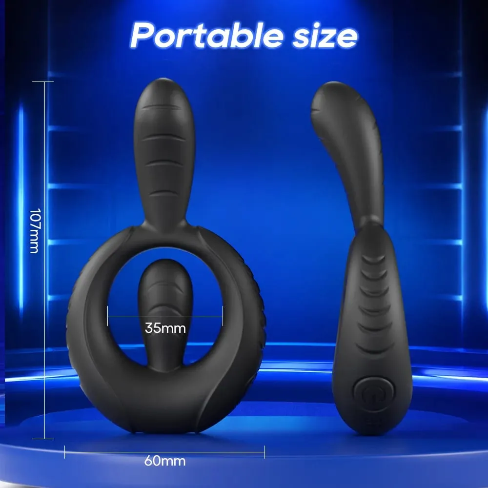 Vibrating Cock Ring Vibrator 10 Modes Tapping Flapping Penis Ring Clitoral Stimulator Delay Ejaculation Sex Toy for Men Women