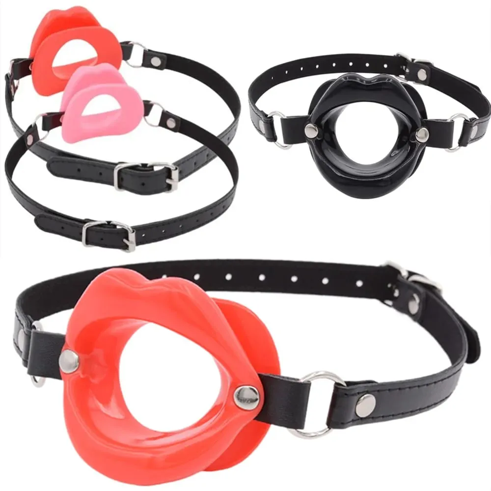 Silicone Oral Fixation Lips Ring Silicone O-Ring Open Mouth Gag for Couples Sex Toys BDSM Bondage Restraint Lips Shape 18+ — image 1