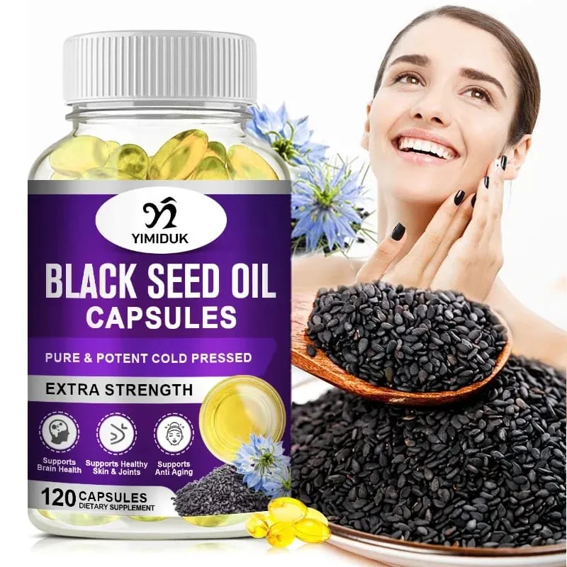 Yimiduk Premium Black Seed Oil Supplement for Overall Wellness & Vitality Joint & Brain Health & Immune System Anti Aging — image 7