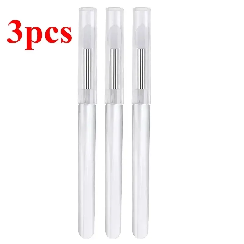 3/5/10PCS Portable Silicone Lip Brush With Cover Soft Multifunctional Lip Balm Applicator Lipstick Lipgloss Makeup Brushes