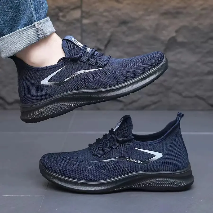 Men Comfort Knitted Loafer Sneakers 2026 New Arrival Breathable Air Knit Upper Slip On Shoes — image 8