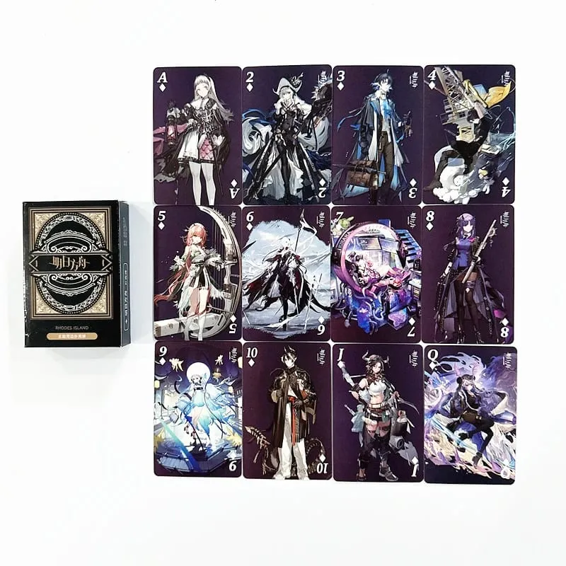 54PCS Arknights Game Character Poker Playing Cards Limited Edition Collectible Photo Fans Collection Gift