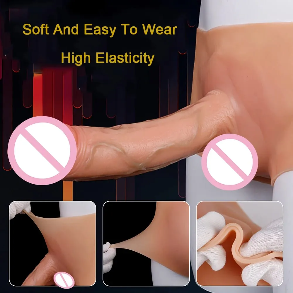 Silicone Strapon Realistic Penis Pants Wearable Solid Dildo Panties Vagina Massager Sex Toys For Women Lesbian Sexy Tools
