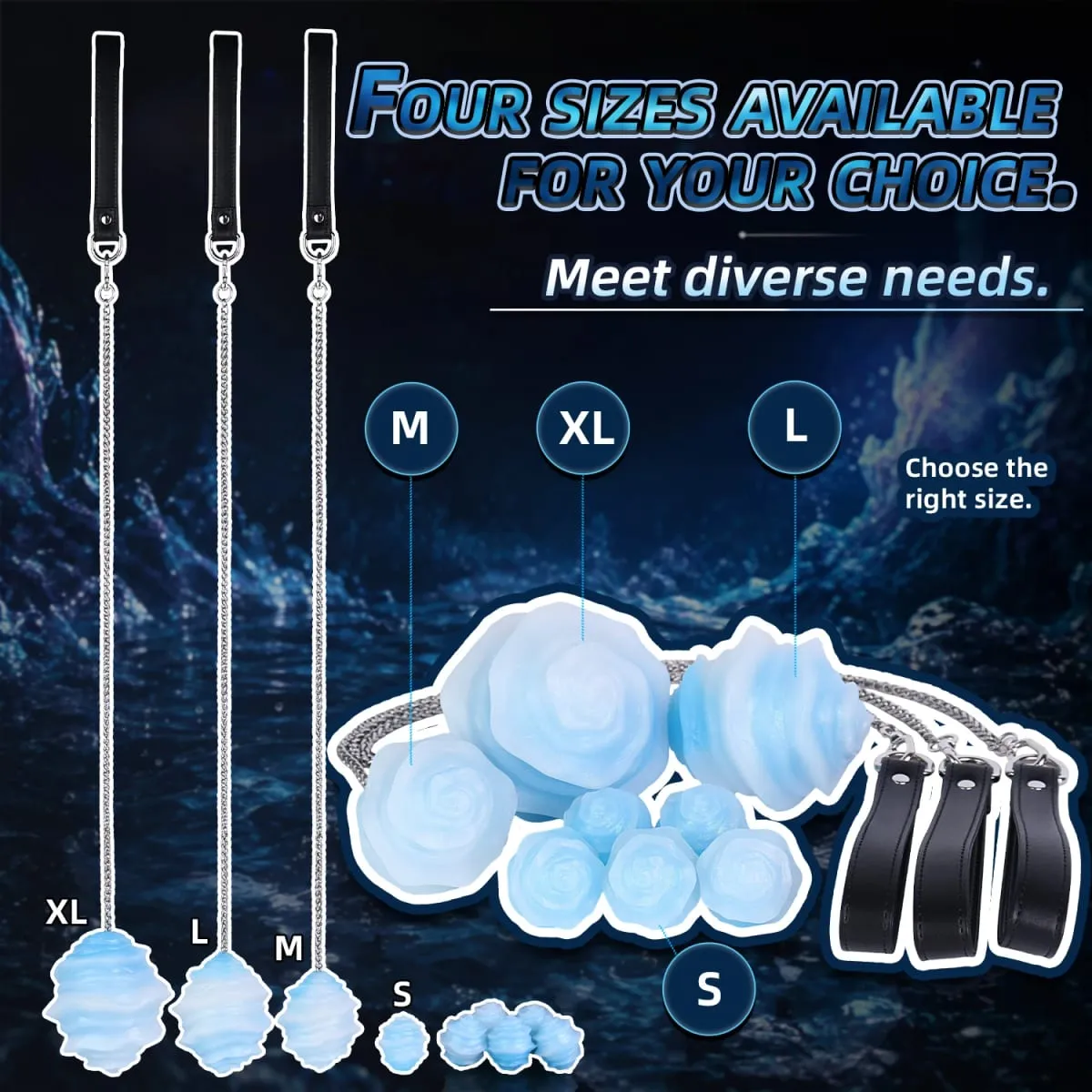Fantasy Egg Toys With Long Chain Platinum Silicone Anal Plug Eggs Vaginal Balls Sex Toy For Adult Women Men Couple Flirting