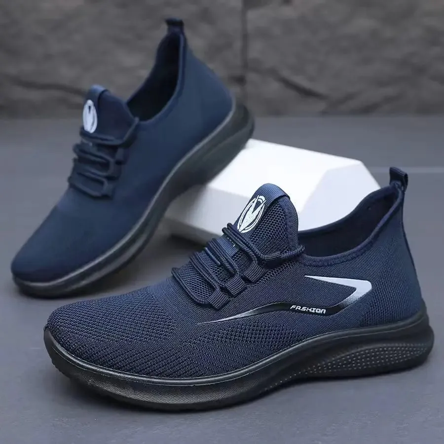Åndbar luftstrikket øvre slip-on-sko Fleksibel blød, skridsikker sål Casual løbetrænere til hverdagsbrug hele sæsonen — image 7