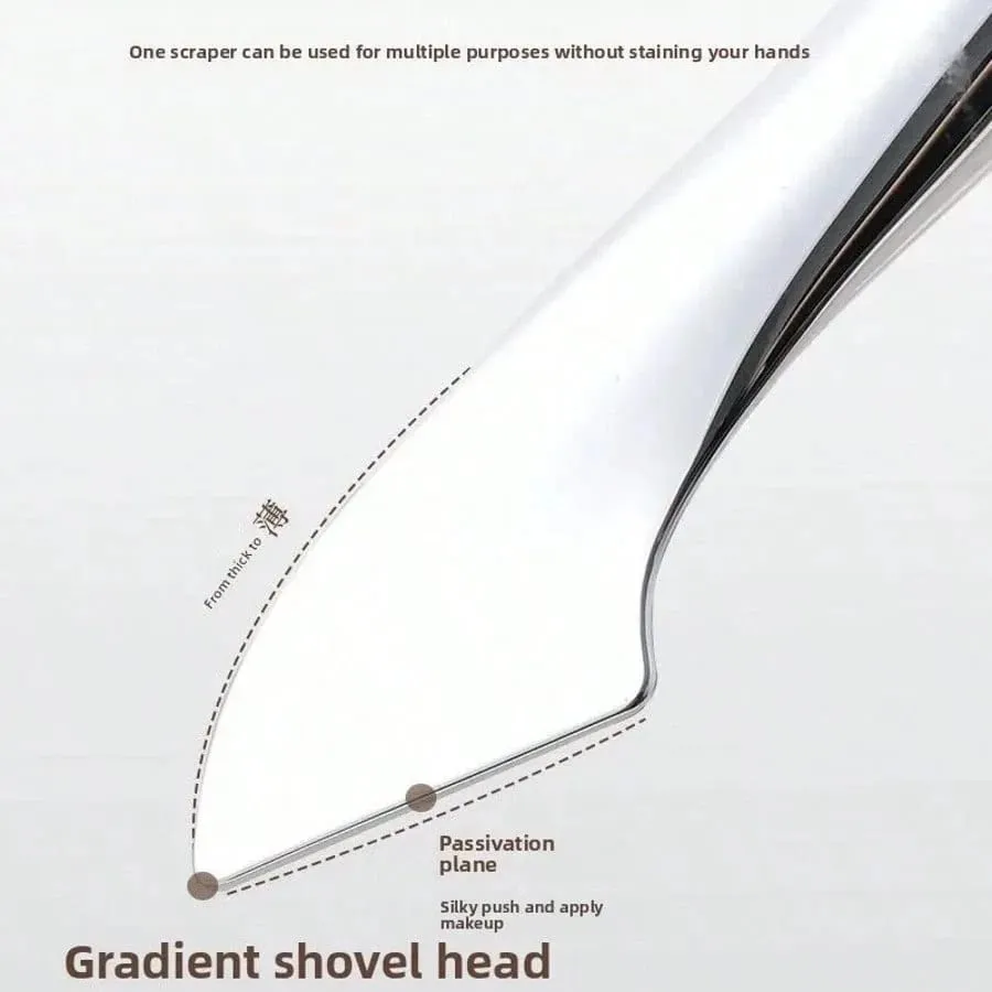 Upgraded Crescent Design Foundation Makeup Brush Ultra-thin Smooth Application Liquid Mask Spatula Makeup Brushes Beauty Tools
