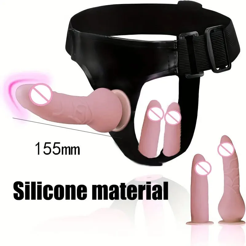 Adjustable Silicone Strap On Dildo Harness Long Slim Pegging Dildo Panties for Women Men Couples Soft Flexible Strap-on Sex To — image 6