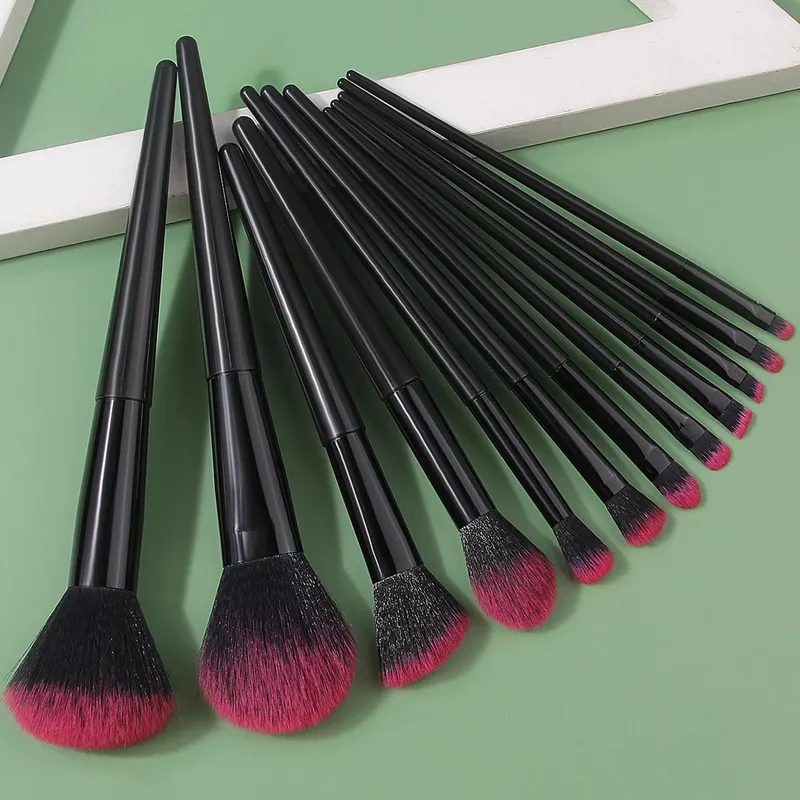 12/15/17Pc Soft Makeup Brushes Set for Beginners Loose Powder Blush Eyeshadow Brushes Dual-use Wet & Dry Makeup Sponge Triangle