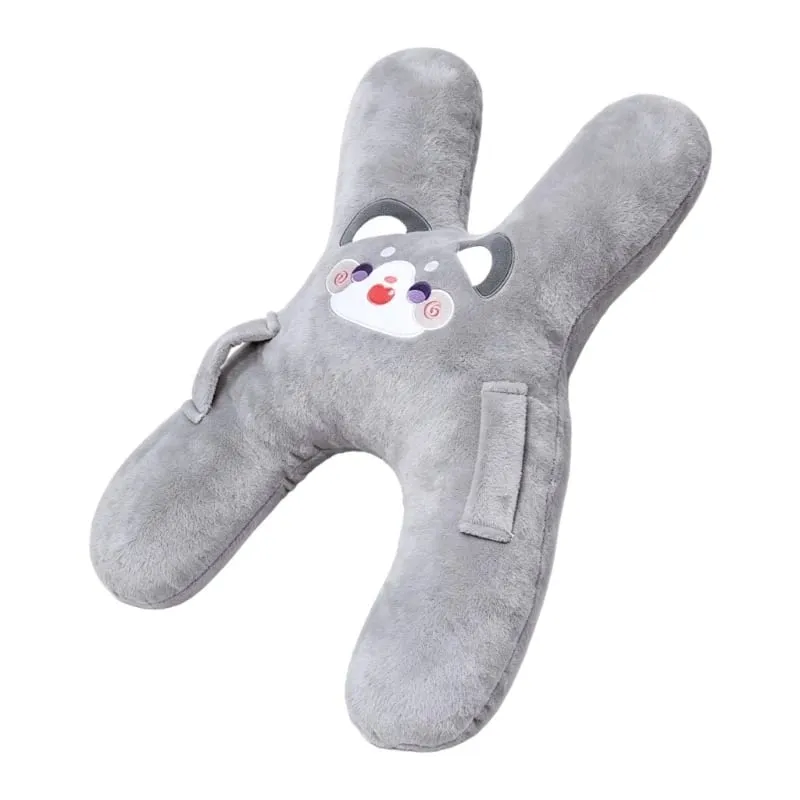 Soft Character Neck Cushion and Plush Lounging Pillow with Cotton Fabric for Rest Breaks Car Travel and Relaxing Indoors P31B — image 2