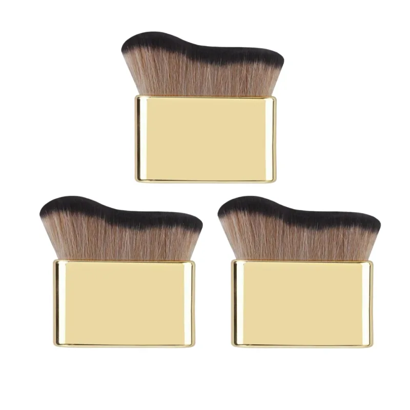 Body Self Tanning Brush Gold Soft Makeup Brushes Portable Self Tan Brush Neck Leg Foundation Sunscreen Cream Applicator Tools