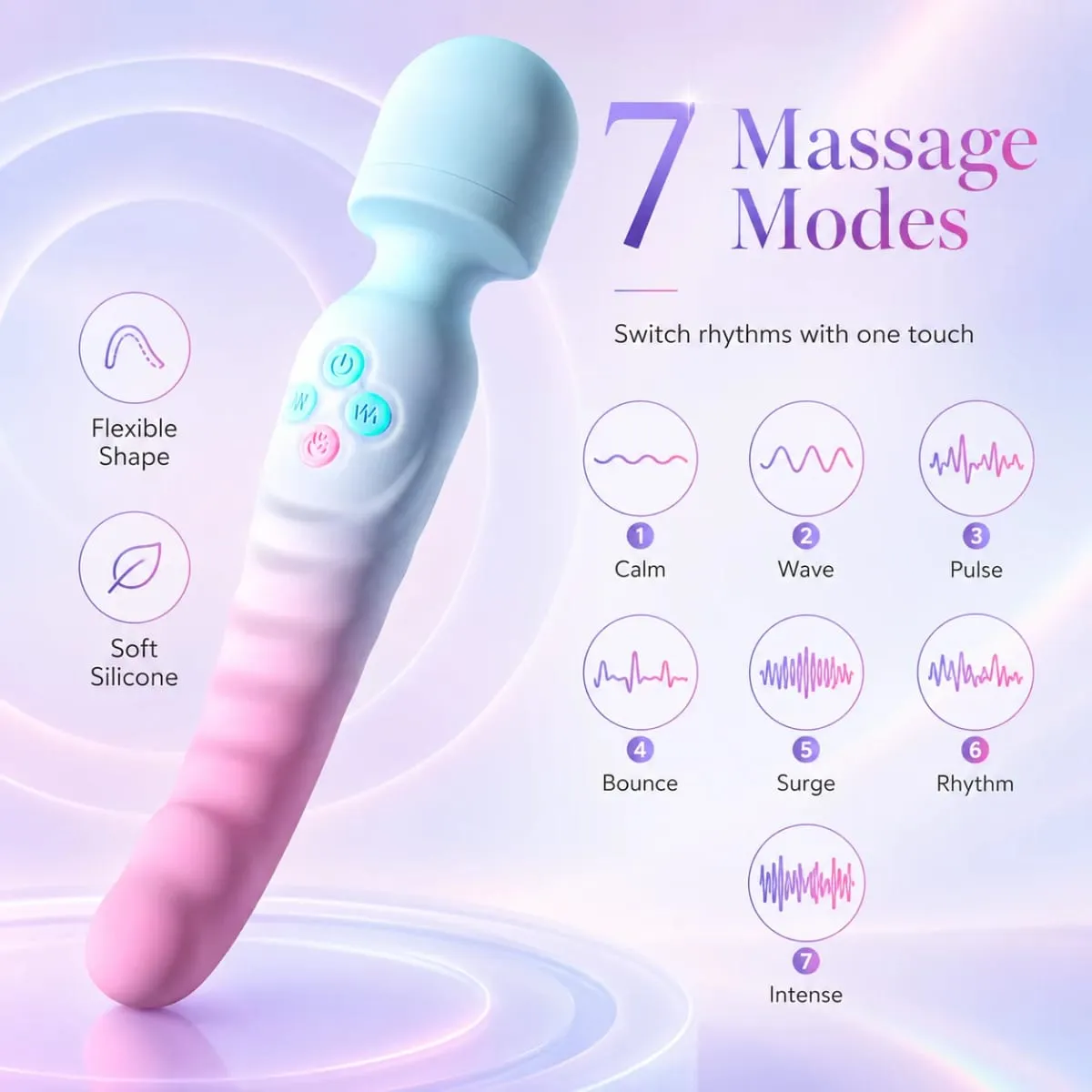 Heating AV Wand Vibrator for Women G-Spot Clit Stimulator Nipples Vagina Massager Magic Wand Female Masturbator Adult Sex Toys