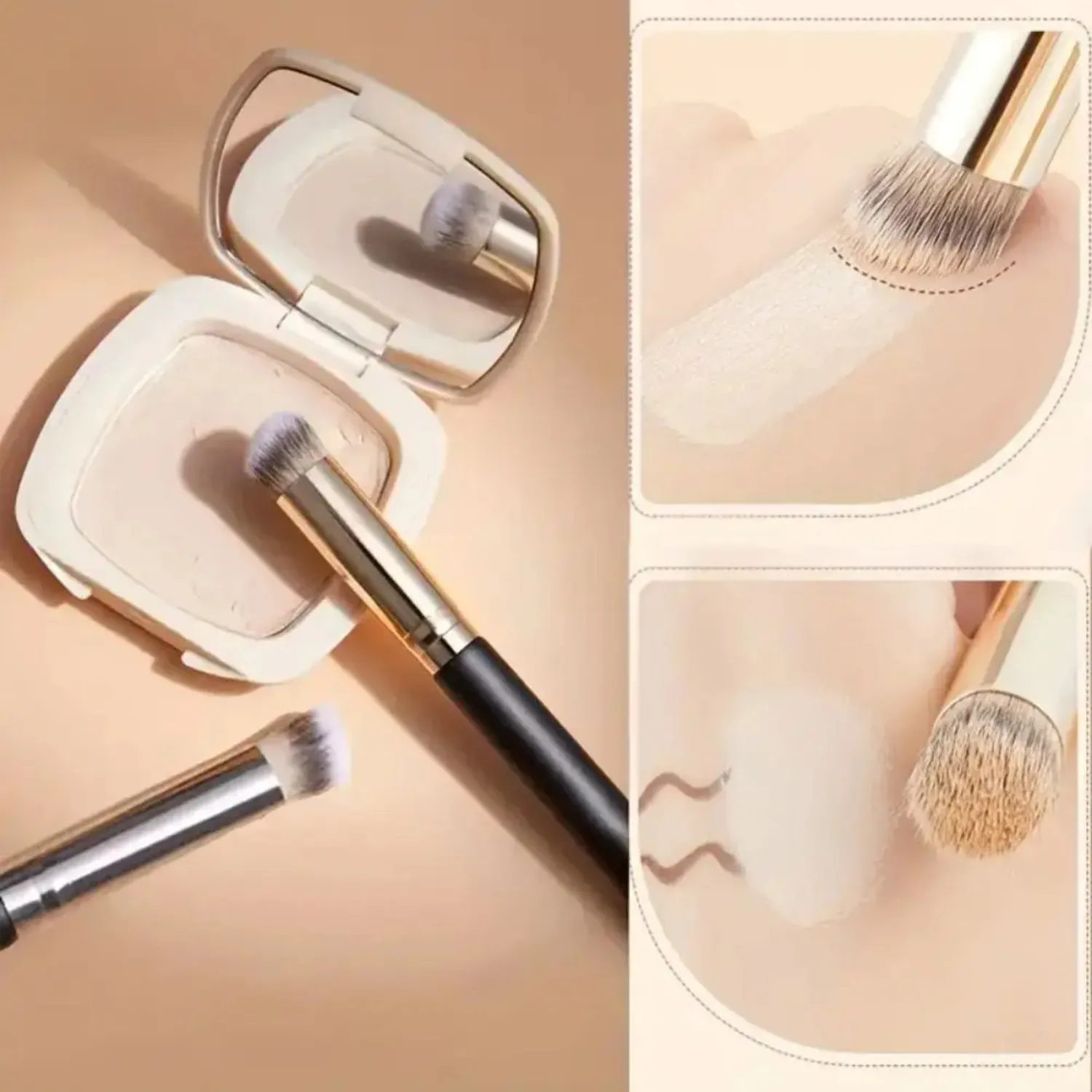 Foundation Concealer Brush Premium Contour Blusher Brushes Flawless Under Eye Dense Face Makeup Brush For Blending 170 270 370 — image 6