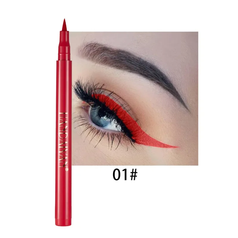 12 Colors Black Purple Liquid Eyeliner Pen Waterproof Big Eyes Makeup Smooth Quick-drying Matte Eye Liner Women Cosmetics Beauty