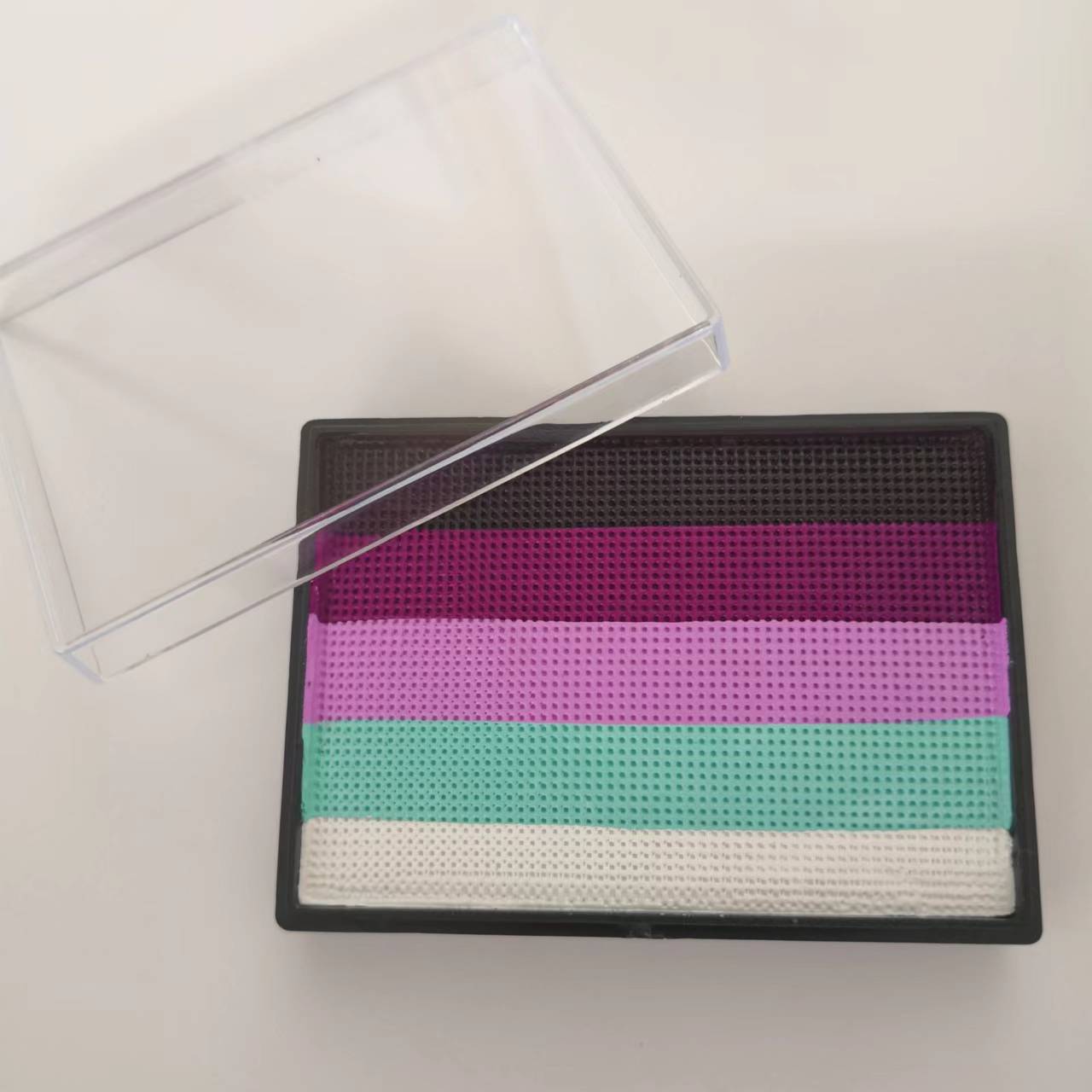 50g Cat Badan Wajah Kek Split Rainbow Water Based Eyeliner Bekalan Boleh Basuh Tanpa Toksik — image 24