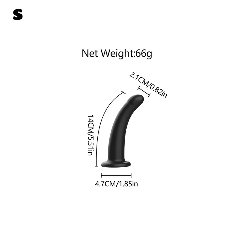 Adjustable Silicone Strap On Dildo Harness with Strong Suction Cup Slim Curved Pegging Dildo Wearable Sex Toy for Women Men Cou — image 7