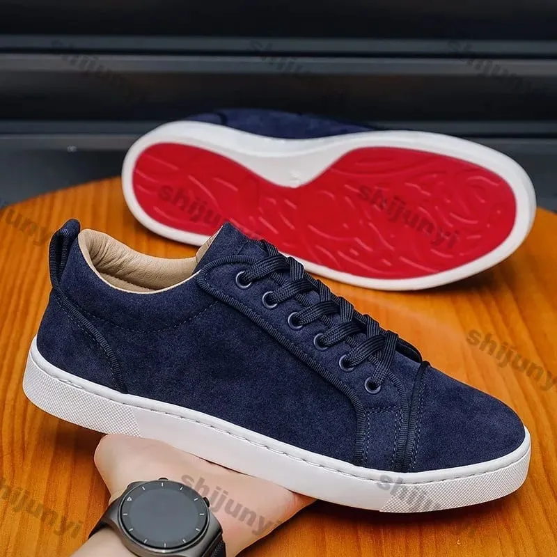 2026 New Trendy Round Toe Men Casual Flats Comfortable Non Slip Hard Wearing Sport Shoes Cross Tied Concise Lightweigh Sneakers — image 4