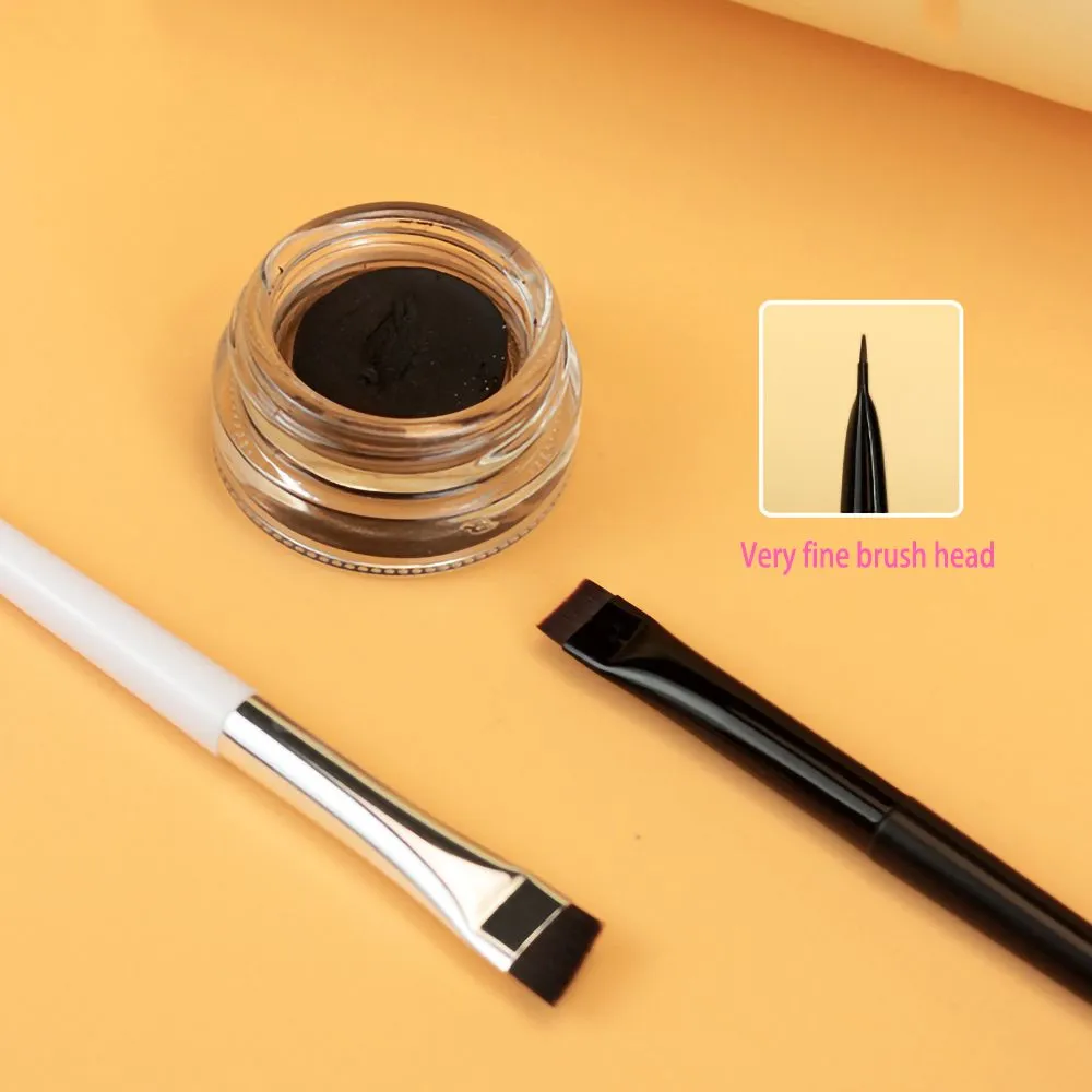 Alat Atas Berus Kosmetik Serong Berus Kecantikan Blade Makeup Berus Pelapik Alis Berus Celak Halus Bersudut Berus Kening Rata