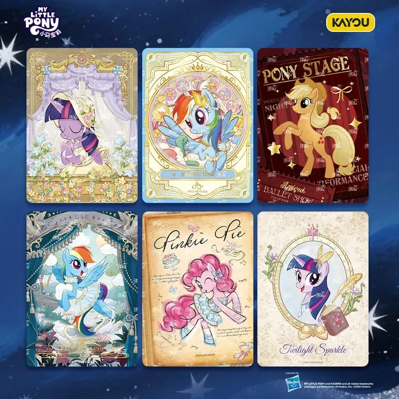 Genuine My Little Pony Card Friendship Forever Star Pack Gorgeous Gilded Princess Collectible Card Children's Holiday Gift