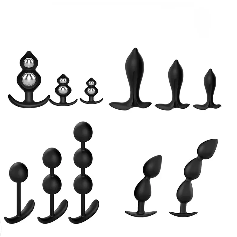 Hot Selling Wearable Anal Plugs With Steel Balls Analplug Buttplug Butplug Fake Dildo For Women Men Anal Beads Adult 18 +Sextoys — image 1
