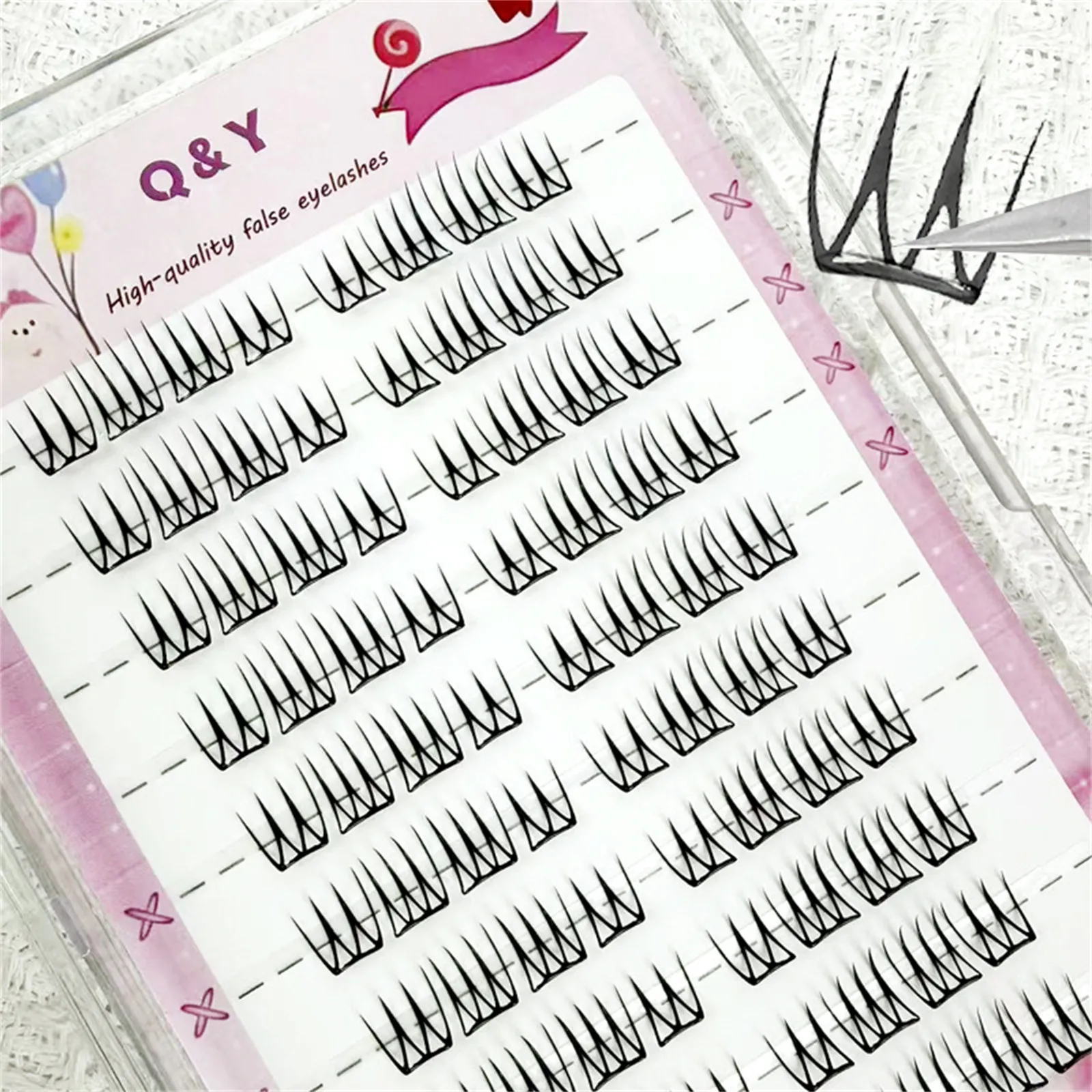 Women's Group 3.0 False Eyelashes Korean Natural Style Small Thin Fiber Lashes No Glue Needed C Curl Daily Eye Makeup Essentials — image 1