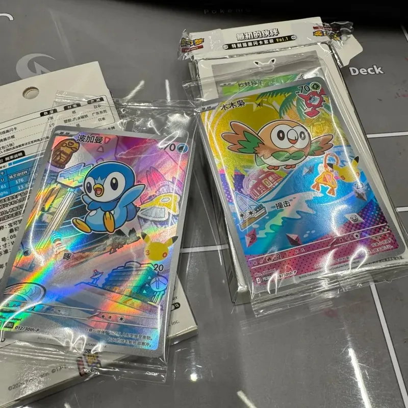 Hot 100% Official Pokemon 30th Anniversary Box Set Pinasimpleng Chinese PTCG Gem Pack Original Partners Special Illustration Card