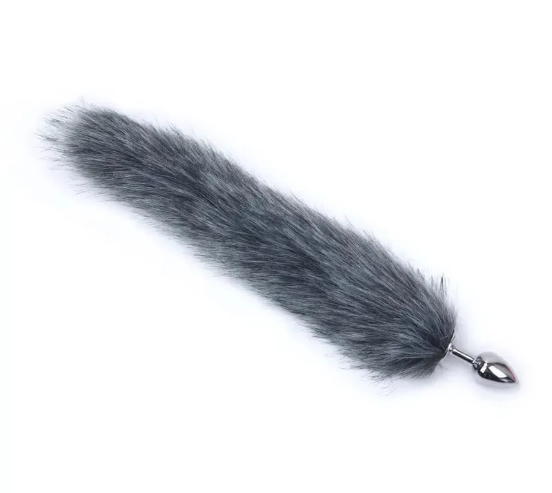 Plush Rabbit Tail Fox Tail Anal Plug Metal Butt Plug Prostate Massager BDSM Cosplay Erotic Sex Toy for Women Adults Sex Toy Gift