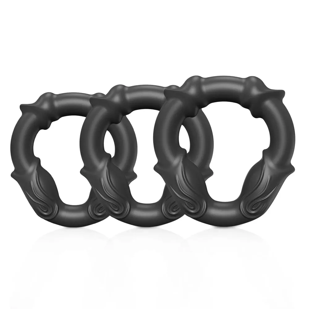 Cock Ring Reusable Silicone Penis Ring Delayed Ejaculation Penis Enlargement Dick Enlarger Semen Semen Lock Ring Sex Toy Men