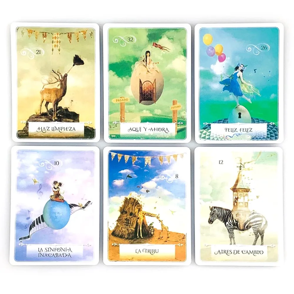 Oráculo De La Sabiduría Oracle Cards Spanish Version Wisdom Divination Deck Fortune‑Telling Cards Game for Collectors Gifts