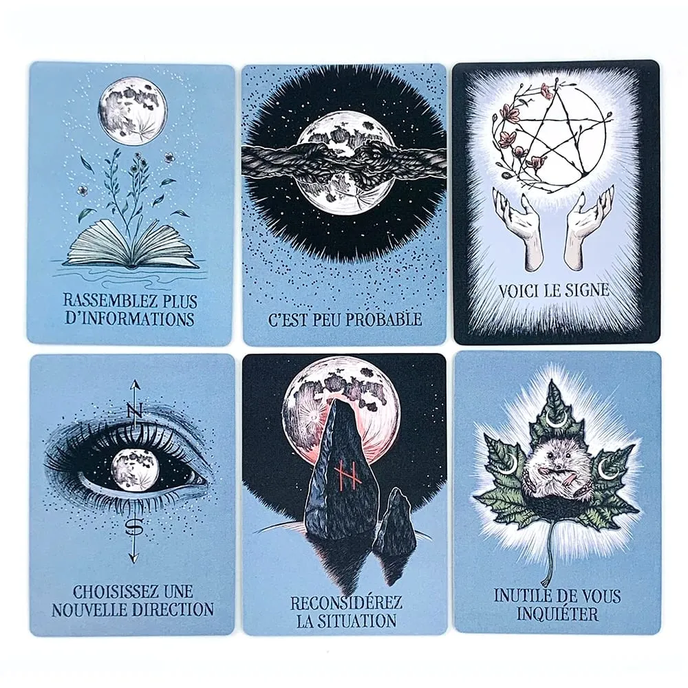 Le Petit Oracle De La Boule De Cristal Oracle Cards 13-Card Deck Athene Noctua Tarot Divination Card with Guidebook — image 4
