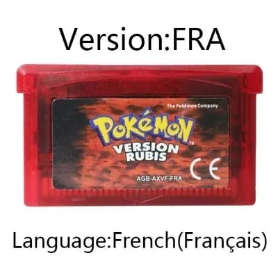GBA Game Pokemon Series Video Game Cartridge Console Card Pokemon Emerald FireRed Ruby LeafGreen Sapphire Multi-language