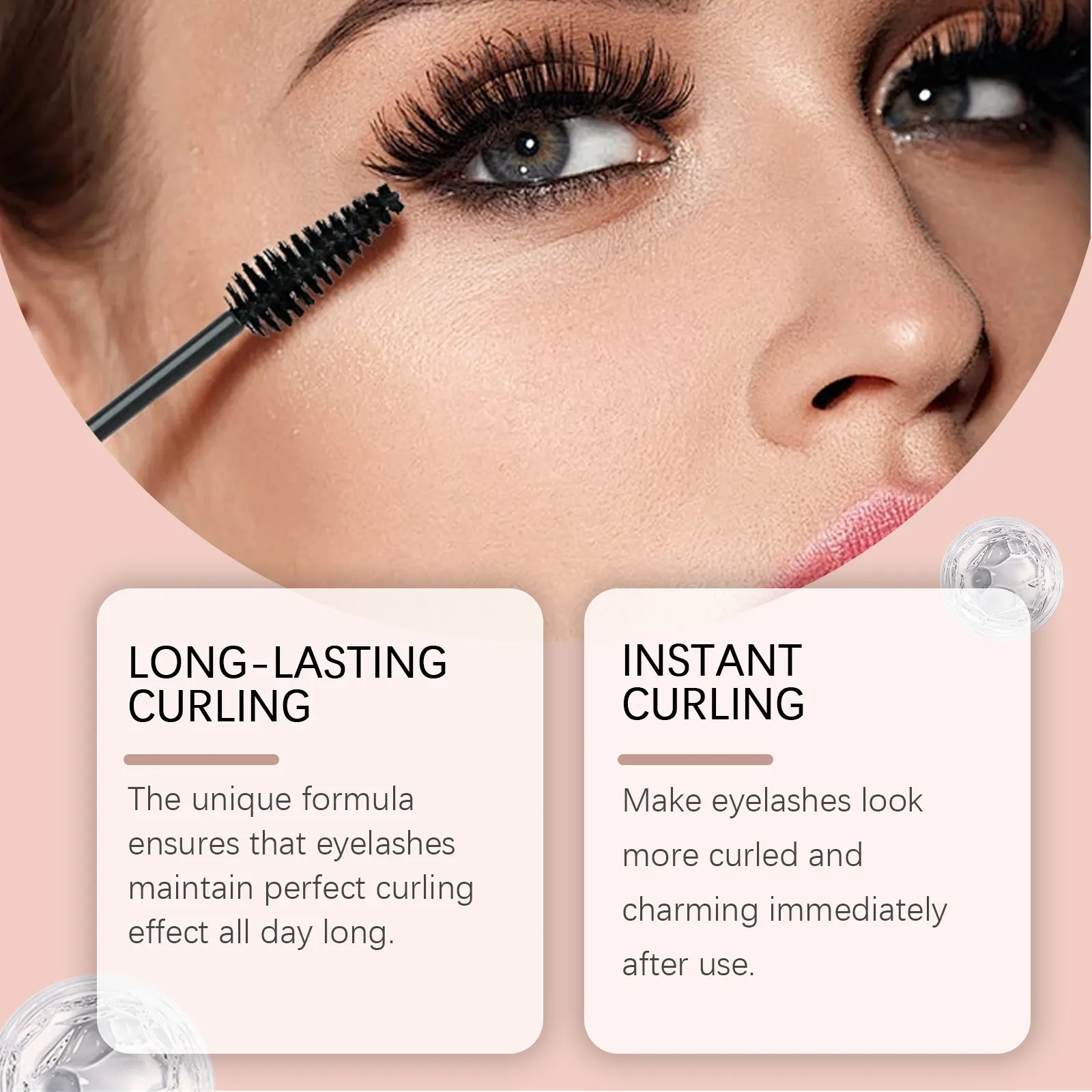 7D Black Mascara for Multi-Dimensional Volume Silk Fiber Lash Extension Waterproof Smudge-proof Long Lasting Eye Makeup Cosmetic