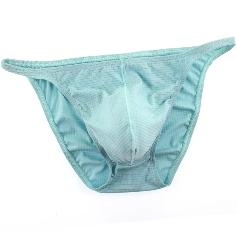 Cuecas de biquíni masculinas, roupa íntima sexy, calcinha gay, confortável, bolsa para pênis, slip hombre, cuecas masculinas, malha de nylon, secagem rápida, ht116