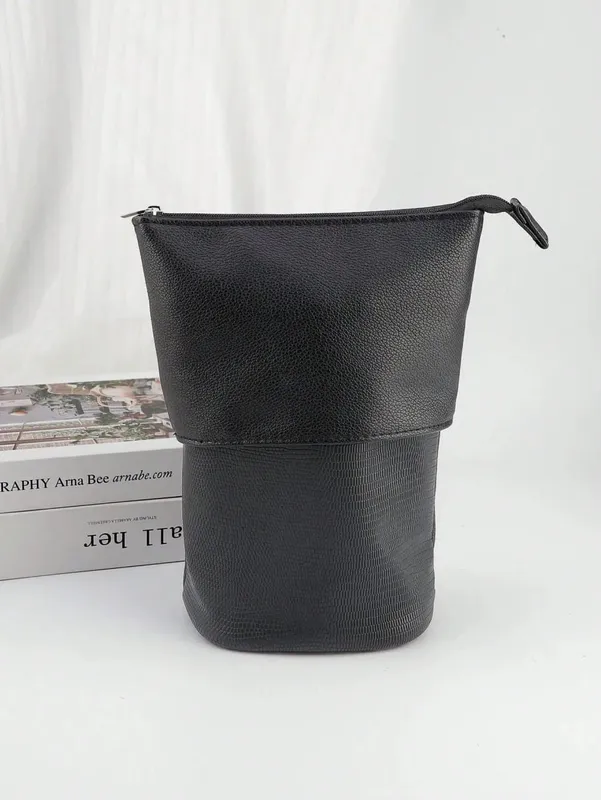 Large Capacity Foldable Standing Makeup Brush Bag Professional Tool Storage Pouch For 100 Brushes Portable Cosmetic Bag