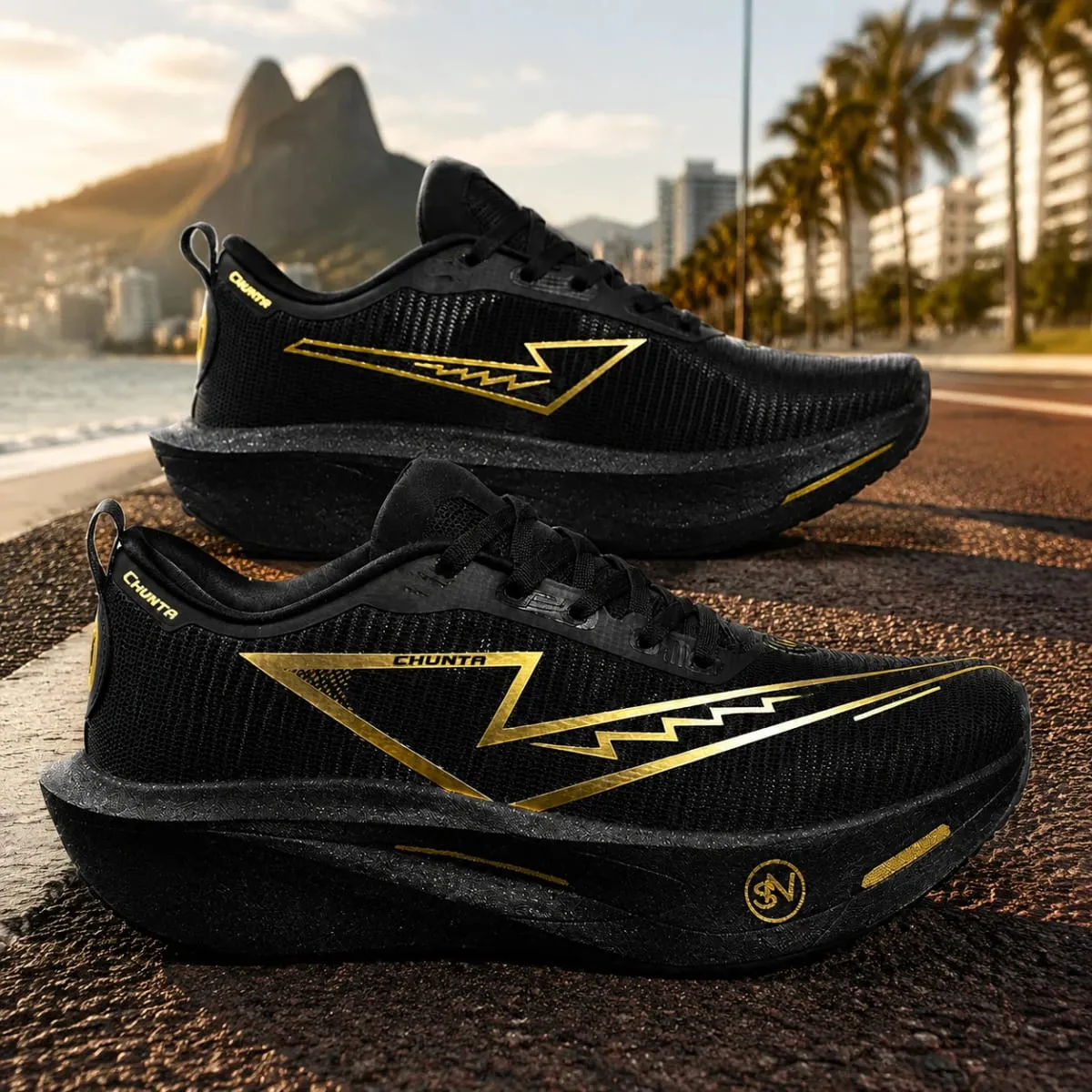 Men Running Shoes Marathon Carbon Board Speciality Sports Breathable Lightweight Women's Comfortable Athletic Chunta Sneakers — image 2