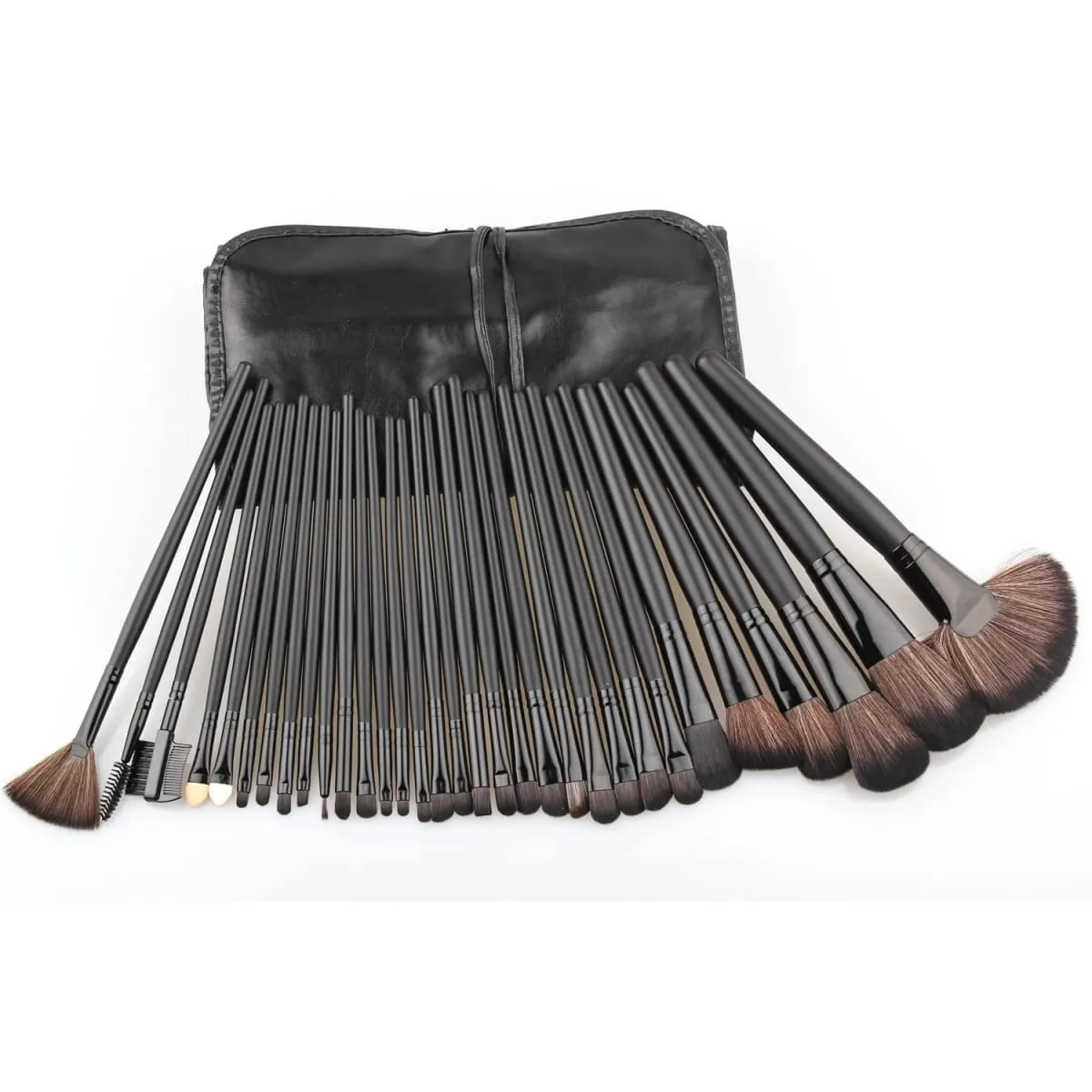 32Pcs Professional Makeup Brushes Set Goat Hair pincel maquiagem Powder Contour Brush Cosmetic Complete Kit with Leather Bag — image 4