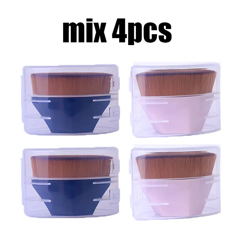 1/2/3/4pcs Makeup Brush Beauty Powder Face Blush Brushes Portable Professional Foundation Brush Cosmetics Soft Base Make Up