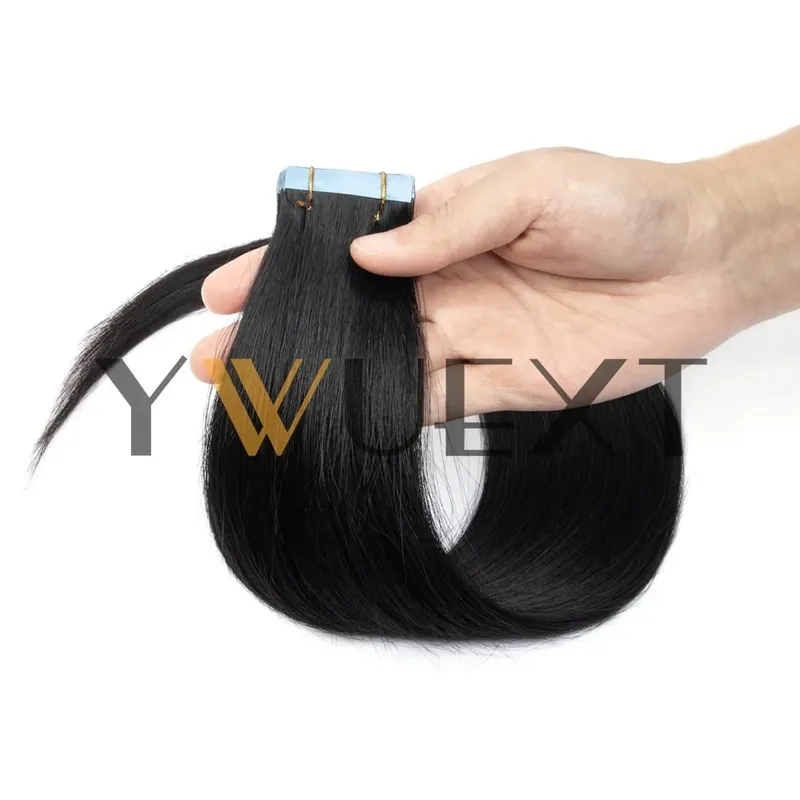 30g Real Human Hair Tape in Extensions 12''-24'' Natural Straight Seamless Tape Hair On Double Sided Tape 20pcs for Women — image 8