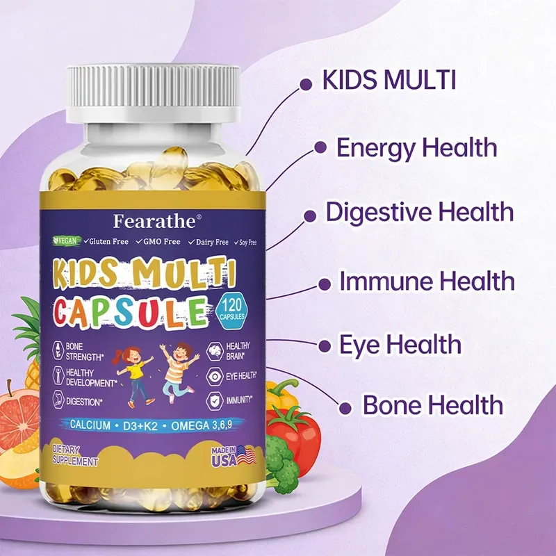 Kids Complete Nutrition Gummies with Vitamin D3 Zinc and Iodine for Immune Support and Growth Support 60 Gummies — image 4