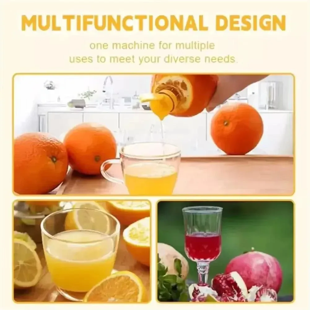 New Screw Top Lemon Juicer Mini Manual Lemon Squeezer Portable Lemon Juicer With Lid Squeeze Lime for Cocktails Plastic Manual