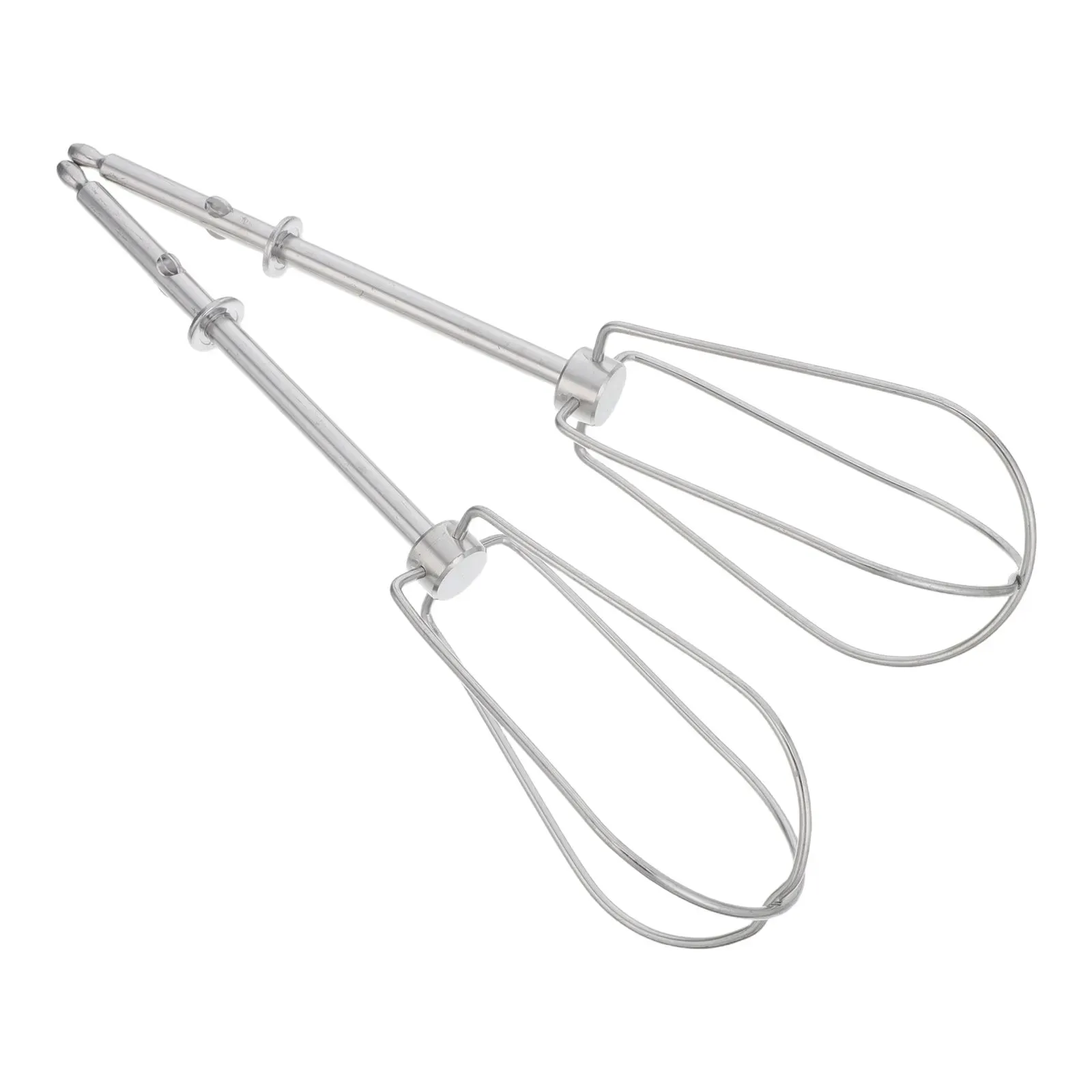 2Pcs Stainless Steel Whisk Replacement for Hand Mixer - High Efficiency Egg Beater Attachment Easy Clean Rotary Whisk Beaters