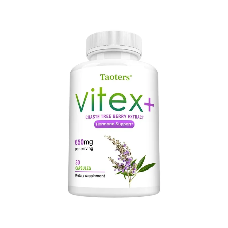 Suplemento herbario completo del extracto de la baya de Vitex para la menopausia de las mujeres mejora la piel regula el estado de ánimo promueve el sueño sin OGM