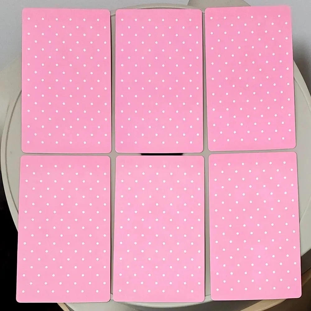 Baralho de tarô rosa waite, baralho de tarô com colagem rosa sonhadora, 78 cartas de tarô estéticas kawaii com significados 12*7cm, relevo duplo — image 5