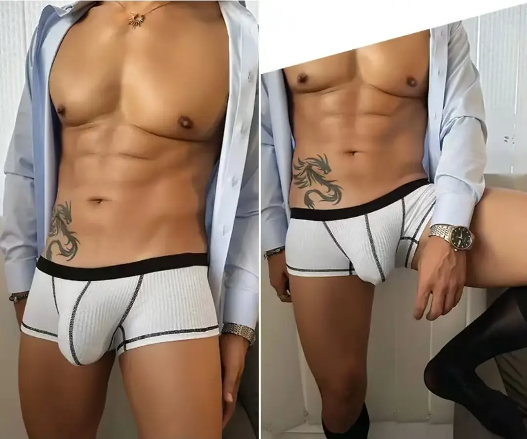 Men's boxer shorts with high elasticity and large pockets, fashionable men's shorts — image 13