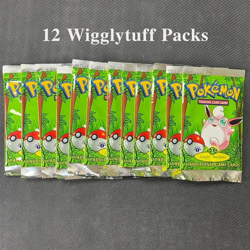 11Cards/Pack PTCG Booster Packs Proxy Card Jungle/Fossil/Base Set Charizard Blastoise Venusaur PKM Board Game collectible Cards