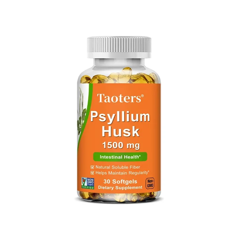 Psyllium Husk Supplement-Natural Soluble Fiber Promotes Digestion Supports Immunity and Promotes Intestinal Health 120 Capsules