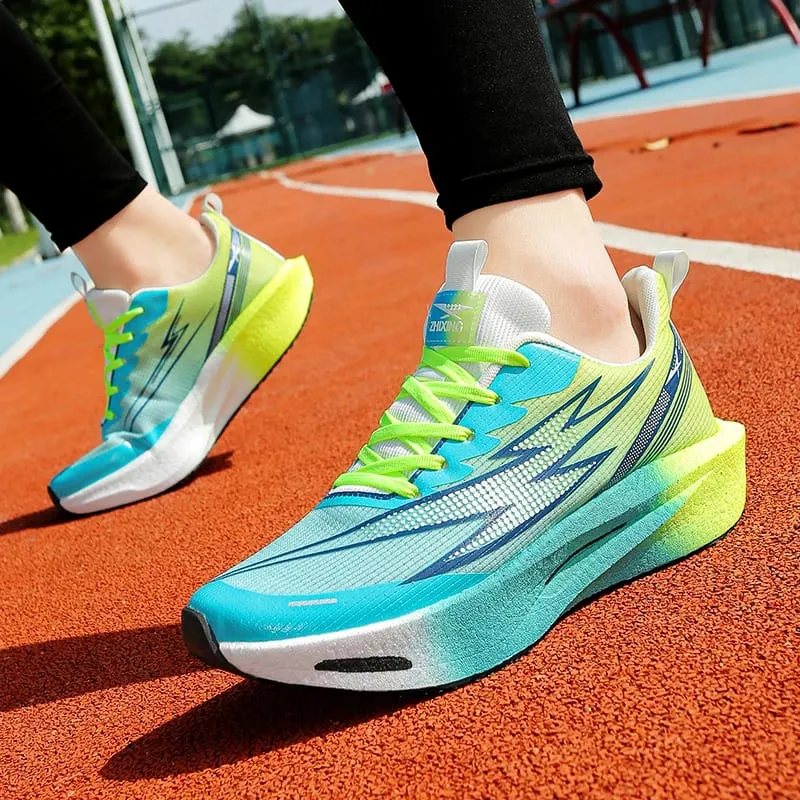 Men Running Shoes Carbon Board Speciality Marathon Sports Breathable Lightweight Women's Comfortable Athletic Leisure Sneakers — image 6