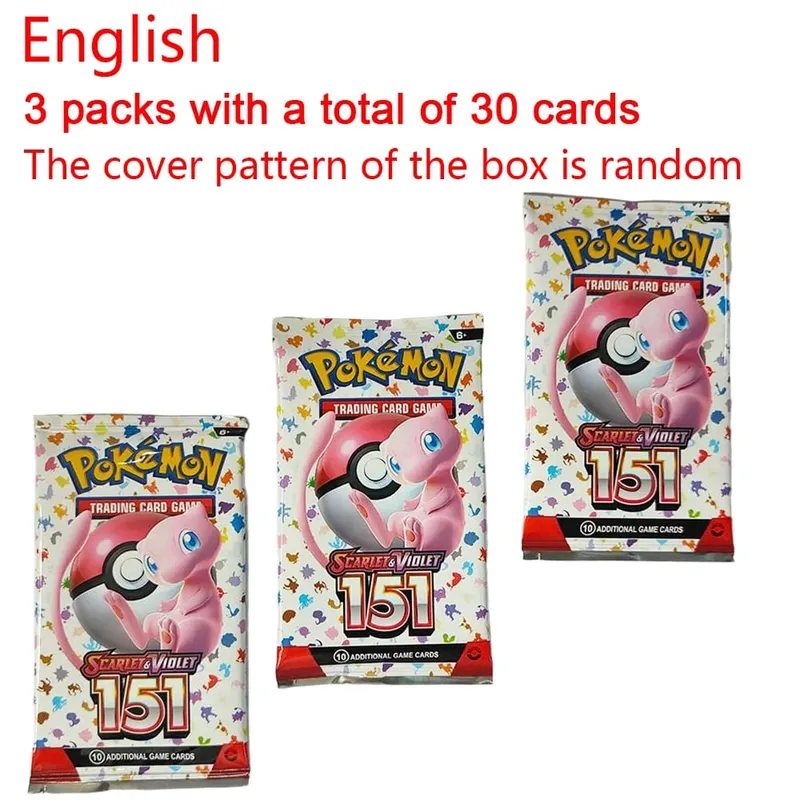 30/360 Pcs Pokemon Card Prismatic 151 Evolutions English Booster Battle Pokémon Card Game Carte Trading Collection Cards