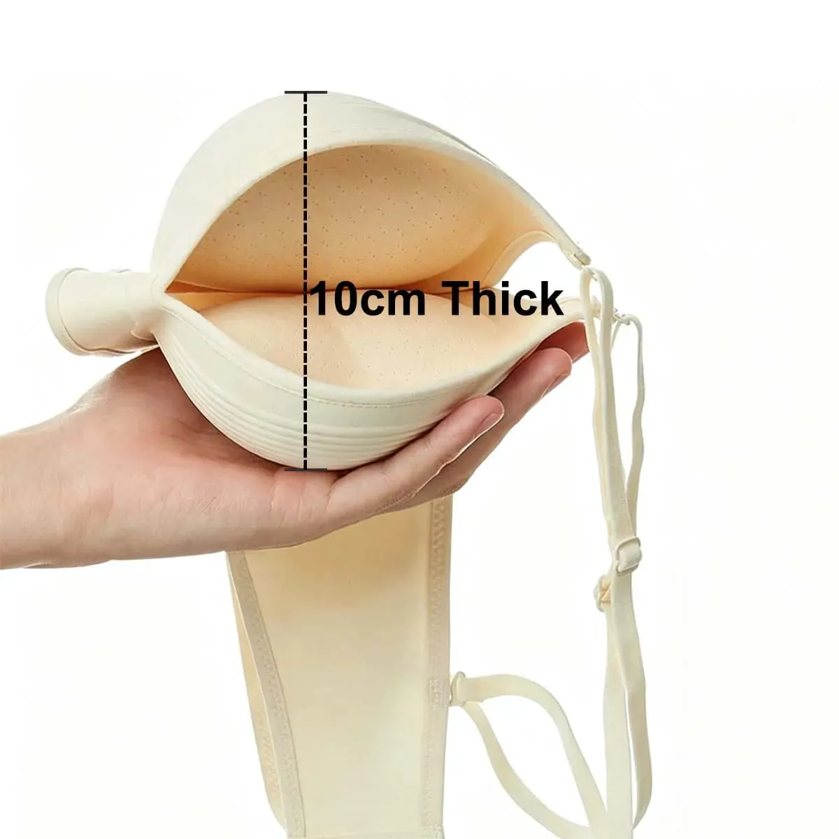 Women's Ultra-Thick 10cm Seamless Push-Up Bra Adjustable Lingerie for Small Breasts Comfortable Underwear — image 5