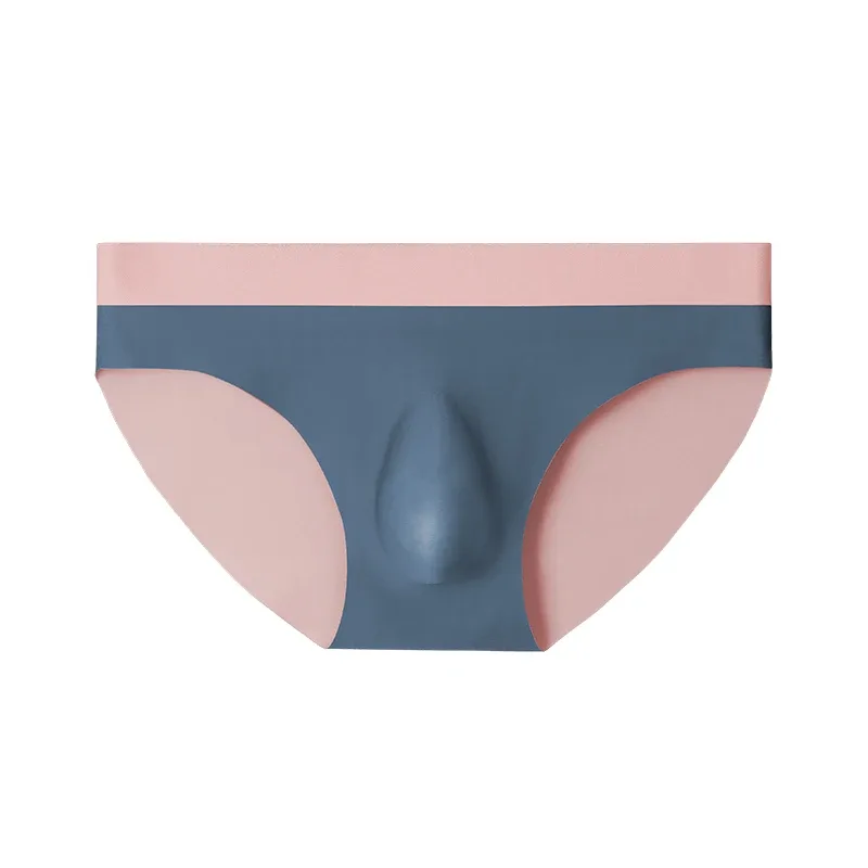 Męska bezszwowa bielizna lodowego jedwabiu 3D wykrawanie trójkątne spodenki letnie cienkie kalesony chłopięce spodenki sportowe 3256808552917215 — image 14