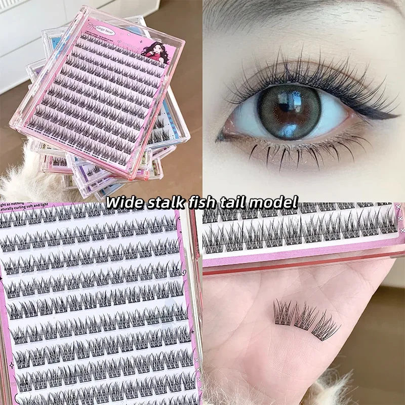 Die künstlichen Wimpern von Gege Bear ohne Gel lassen sich einfach in drei Schritten auftragen und haben natürliche Effekte, perfekt für Anfänger. Sie kommen mit S